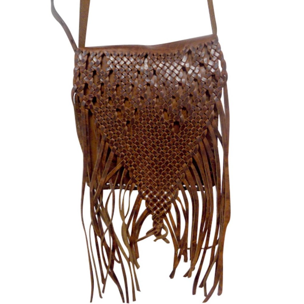 BOHO Bag Handmade Leather Fringe Crossbody XL